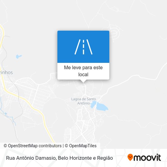 Rua Antônio Damasio mapa