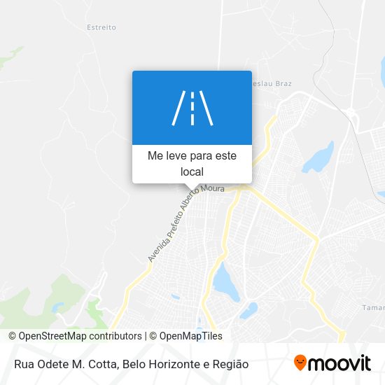 Rua Odete M. Cotta mapa