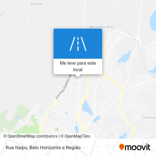 Rua Itaipu mapa