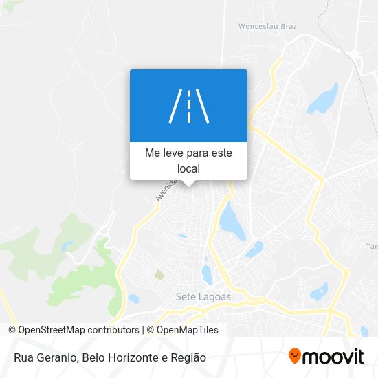 Rua Geranio mapa
