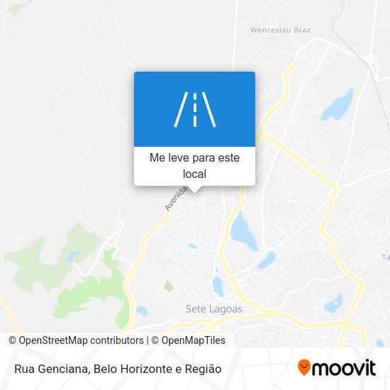 Rua Genciana mapa