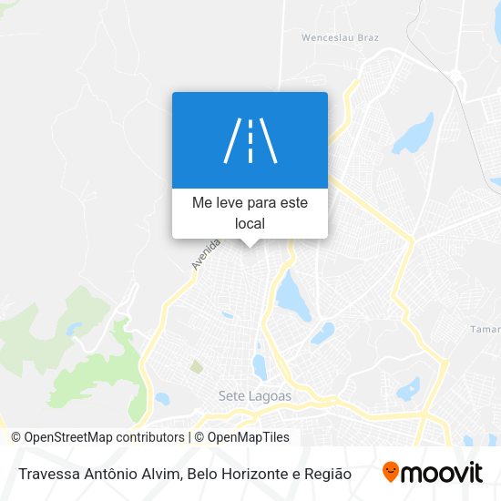 Travessa Antônio Alvim mapa