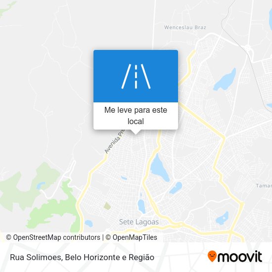 Rua Solimoes mapa