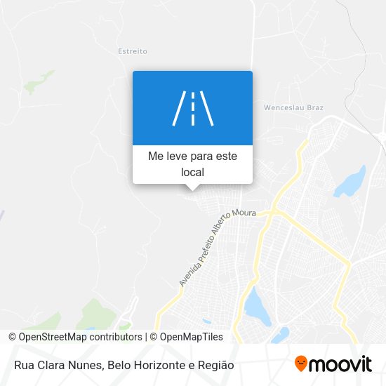 Rua Clara Nunes mapa