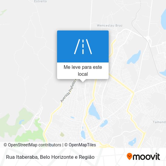 Rua Itaberaba mapa