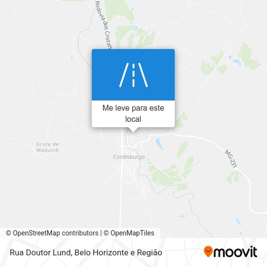 Rua Doutor Lund mapa
