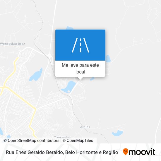 Rua Enes Geraldo Beraldo mapa