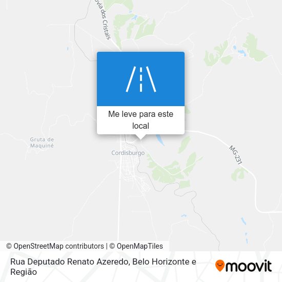 Rua Deputado Renato Azeredo mapa