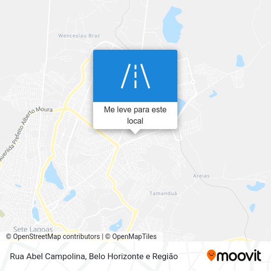 Rua Abel Campolina mapa