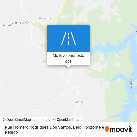 Rua Homero Rodrigues Dos Santos mapa
