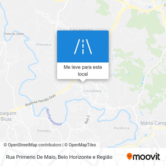 Rua Primerio De Maio mapa