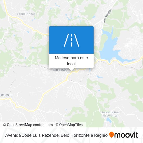 Avenida José Luís Rezende mapa
