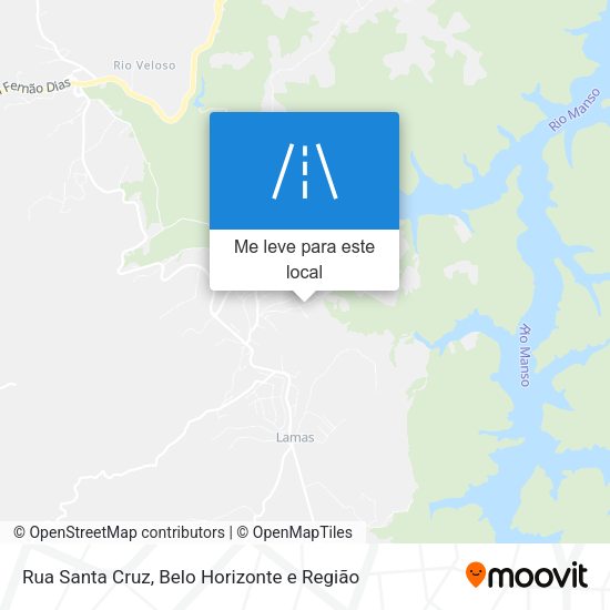 Rua Santa Cruz mapa