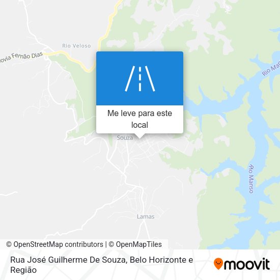 Rua José Guilherme De Souza mapa