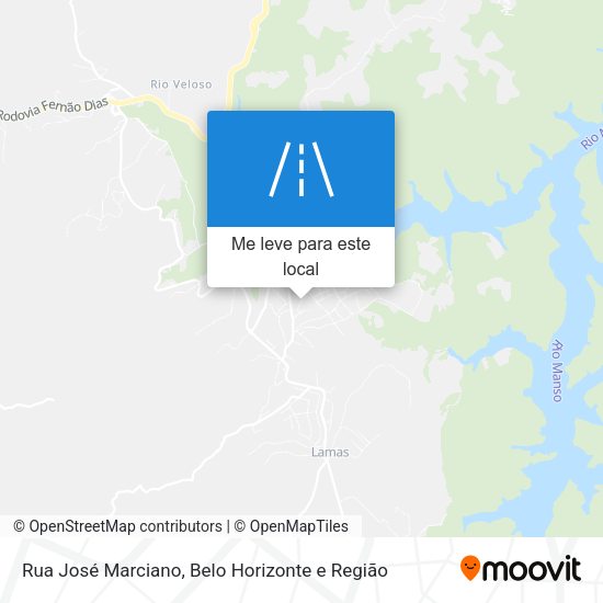 Rua José Marciano mapa