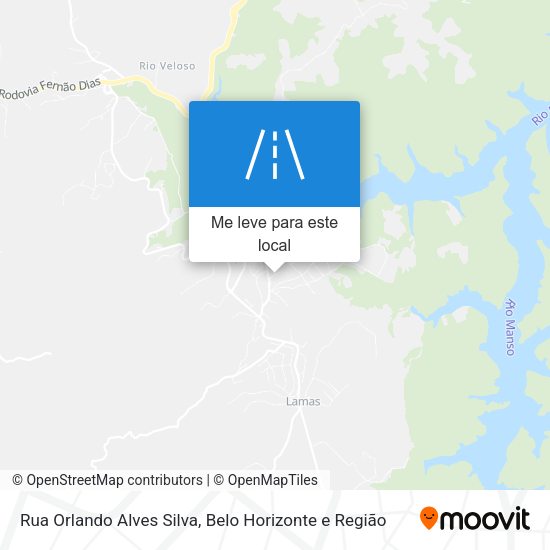 Rua Orlando Alves Silva mapa