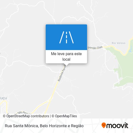 Rua Santa Mônica mapa