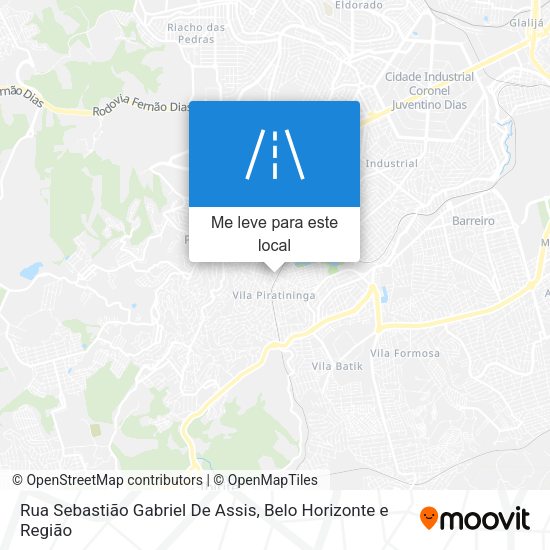 Rua Sebastião Gabriel De Assis mapa