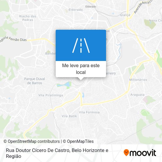 Rua Doutor Cícero De Castro mapa