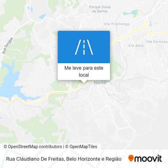 Rua Cláudiano De Freitas mapa