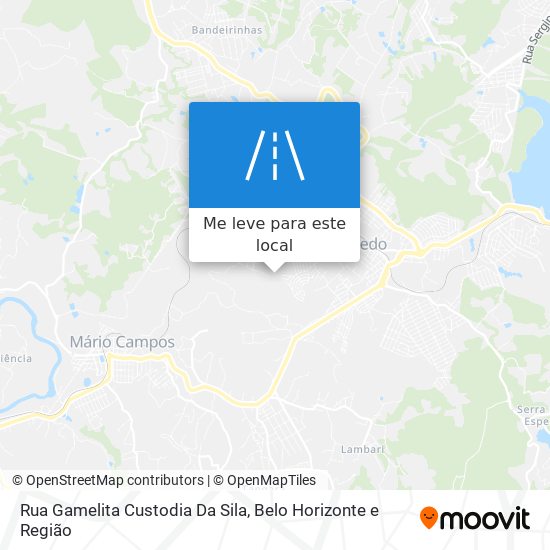 Rua Gamelita Custodia Da Sila mapa