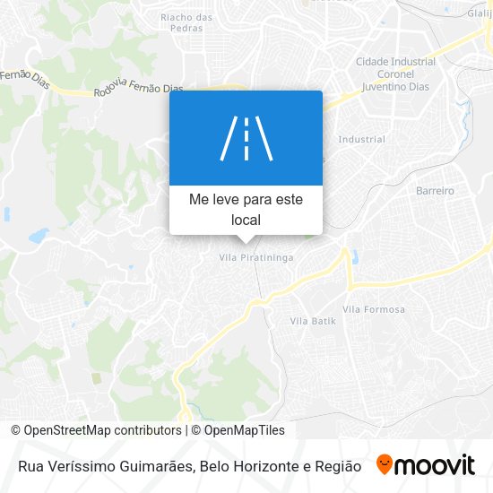 Rua Veríssimo Guimarães mapa