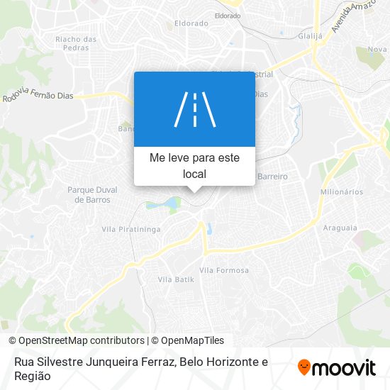 Rua Silvestre Junqueira Ferraz mapa