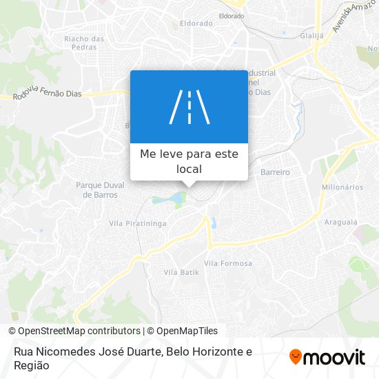 Rua Nicomedes José Duarte mapa