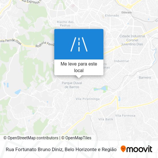Rua Fortunato Bruno Diniz mapa