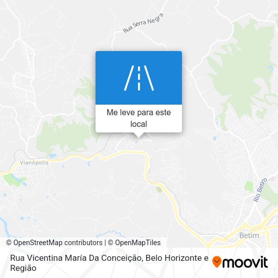 Rua Vicentina María Da Conceição mapa