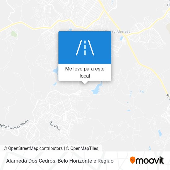 Alameda Dos Cedros mapa