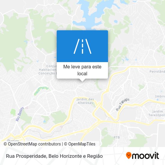 Rua Prosperidade mapa