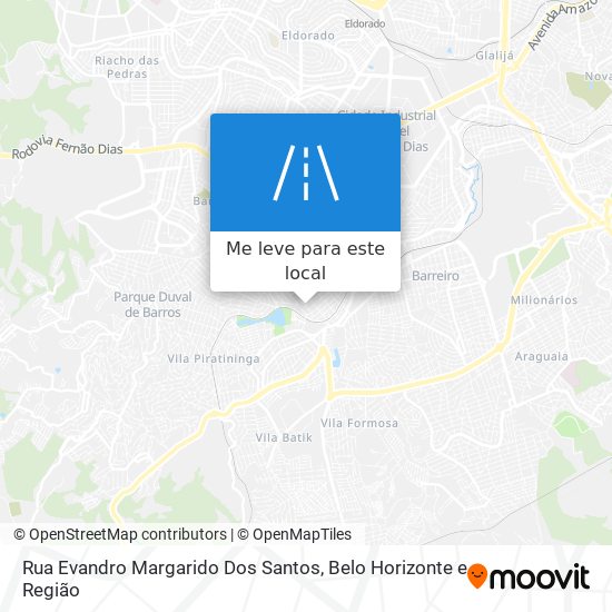 Rua Evandro Margarido Dos Santos mapa