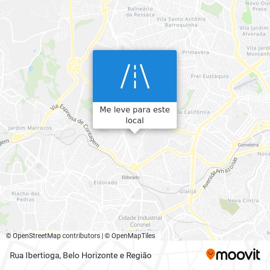 Rua Ibertioga mapa