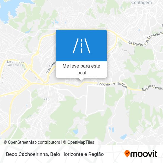Beco Cachoeirinha mapa