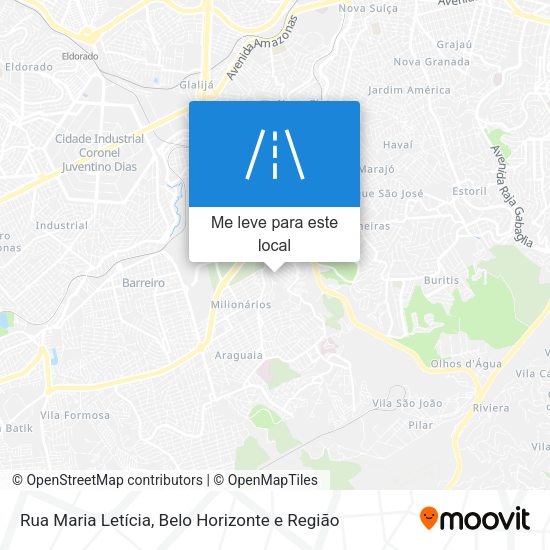 Rua Maria Letícia mapa