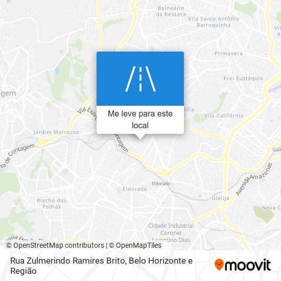 Rua Zulmerindo Ramires Brito mapa