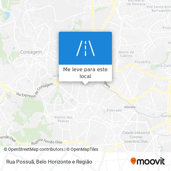 Rua Possuã mapa