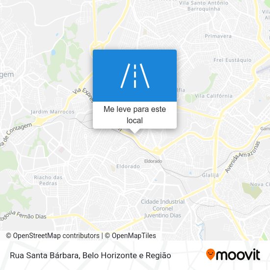 Rua Santa Bárbara mapa
