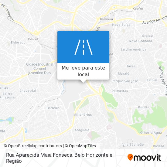 Rua Aparecida Maia Fonseca mapa