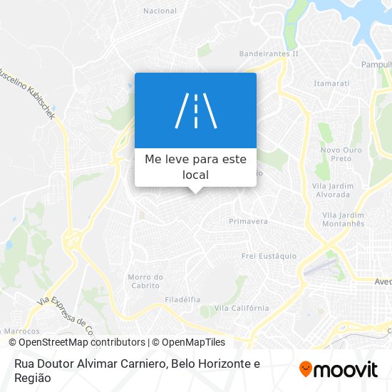 Rua Doutor Alvimar Carniero mapa