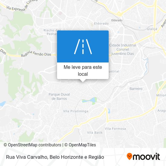 Rua Viva Carvalho mapa