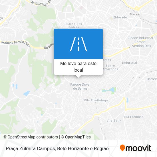 Praça Zulmira Campos mapa