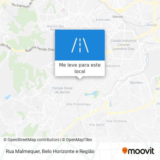 Rua Malmequer mapa