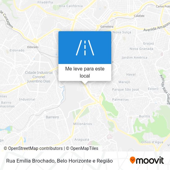Rua Emília Brochado mapa