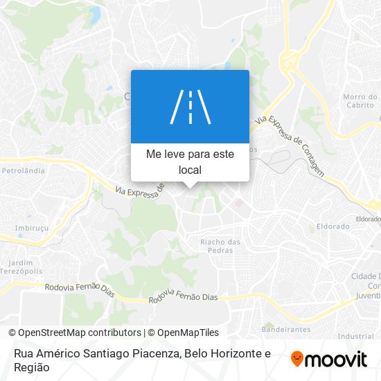 Rua Américo Santiago Piacenza mapa