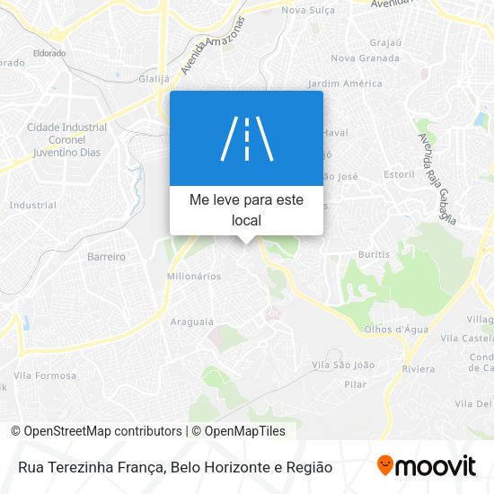 Rua Terezinha França mapa