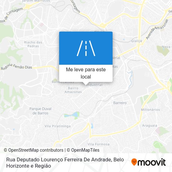 Rua Deputado Lourenço Ferreira De Andrade mapa