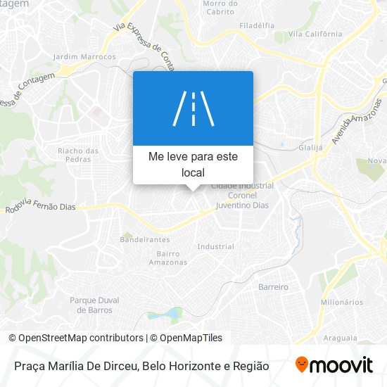 Praça Marília De Dirceu mapa