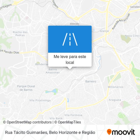 Rua Tácito Guimarães mapa
